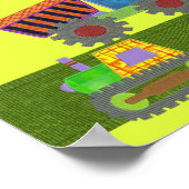 Poster Bannière Anniversaire du camion de pompage (Coin)