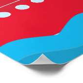 Poster Bannière arrière de garçon d'anniversaire de trans (Coin)