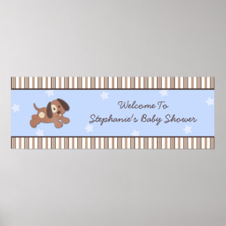 Poster Bannière Baby shower chic