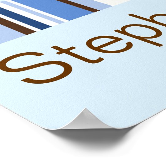 Poster Bannière Baby shower garçon (Coin)