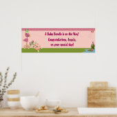 Poster Bannière Baby shower TURTTLE Une fois sur une sort (Cuisine)