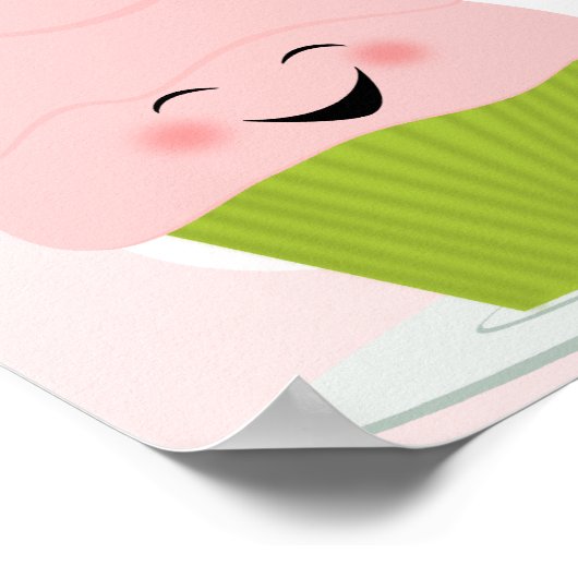 Poster Bannière Bébé Sprinkle En Rose (Coin)