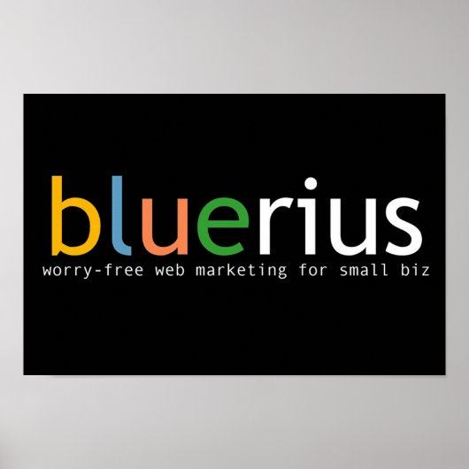 Poster bannière bluerius.com (Devant)