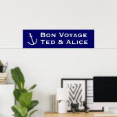 Poster Bannière Bon Voyage (Bureau à domicile)