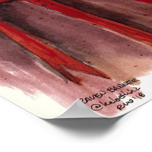 Poster Bannière Corbeau (Coin)