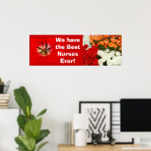 Poster Bannière d'affiche Meilleures infirmières toujours (Bureau à domicile)