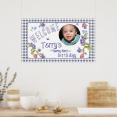 Poster Bannière d'anniversaire de Berry First Boy (Cuisine)