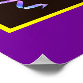 Poster Bannière d'anniversaire de la barre chocolatée per (Coin)