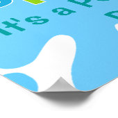 Poster Bannière d'anniversaire de la fête du petit billar (Coin)