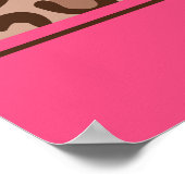 Poster Bannière d'anniversaire de Pink Cheetah (Coin)