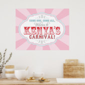 Poster Bannière d'anniversaire du Carnaval Circus pour Ke (Cuisine)