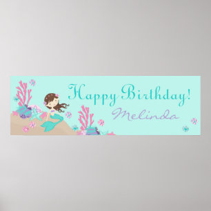 Poster Bannière d'anniversaire du lieutenant Bruntte Merm