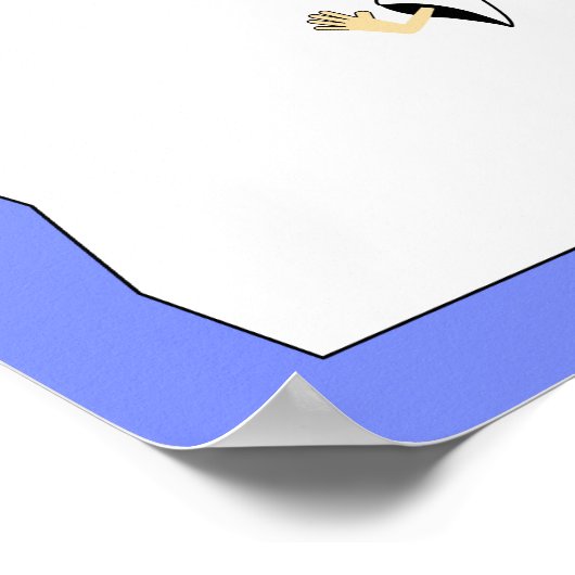 Poster Bannière d'anniversaire personnalisée KARATE KUNG (Coin)