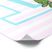 Poster Bannière d'anniversaire personnalisée pour fille d (Coin)