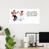Poster Bannière dansante rock et roll (Bureau à domicile)