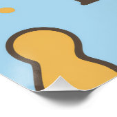 Poster "Bannière de Baby shower Little King - Blue & Gold (Coin)