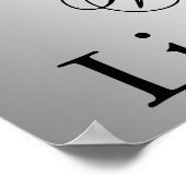 Poster Bannière de Baby shower mignonne Little Man (Coin)