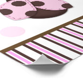 Poster Bannière de Baby shower Mod Ladybug (Coin)