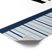 Poster Bannière de Baby Shower pour l'anniversaire de Roc (Coin)