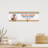 Poster Bannière de Baby shower pour marionnettes étoilées (Cuisine)