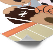 Poster Bannière de Baby shower pour marionnettes étoilées (Coin)