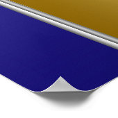 Poster Bannière de Baby shower Prince de Couronne Bleu et (Coin)