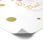 Poster Bannière de Baby Shower Sugar & Spice & Everything (Coin)