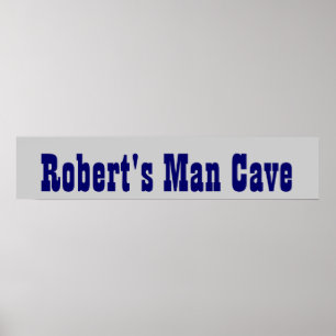 Poster Bannière de caverne de l'homme du cowboy