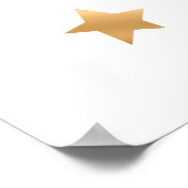 Poster Bannière de cerf de Noël pour 1er anniversaire d'h (Coin)