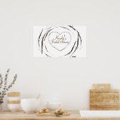 Poster Bannière de couronne de branches de brindilles rus (Cuisine)