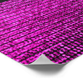 Poster Bannière de fête à paillettes Glam moderne rose et (Coin)