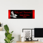 Poster Bannière de fête d'anniversaire de la Parties scin (Bureau à domicile)