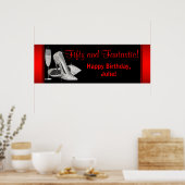 Poster Bannière de fête d'anniversaire de la Parties scin (Cuisine)