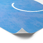 Poster Bannière de fête d'anniversaire de queue de sirène (Coin)