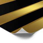 Poster Bannière de fête d'anniversaire Elegant Gold High  (Coin)