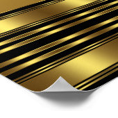 Poster Bannière de fête d'anniversaire Elegant Gold High  (Coin)