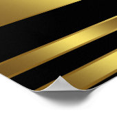 Poster Bannière de fête d'anniversaire Gold High Heure (Coin)