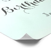 Poster Bannière de fête de mariage de plage élégante étoi (Coin)