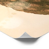 Poster Bannière de fête élégante Ananas Doré Glam (Coin)