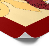 Poster Bannière de graduation Fleur de Lis Crawfish (Coin)