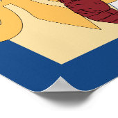 Poster Bannière de graduation Fleur de Lis Crawfish (Coin)