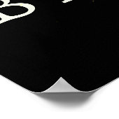 Poster Bannière de la célébration de la graduation noire  (Coin)