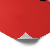 Poster Bannière de la fête d'anniversaire du camion rouge (Coin)