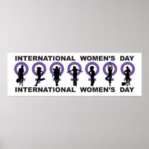 Poster Bannière de la Journée internationale de la femme