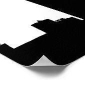 Poster Bannière de la soirée de graduation Silhouette Sky (Coin)