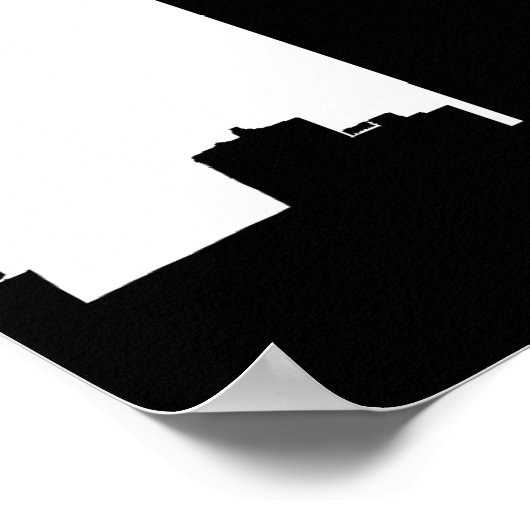 Poster Bannière de la soirée de graduation Silhouette Sky (Coin)