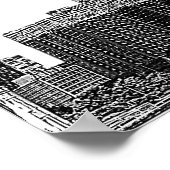 Poster Bannière de la soirée de mariage Silhouette de Chi (Coin)