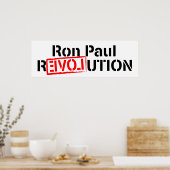 Poster Bannière de l'affiche Ron Paul (Cuisine)