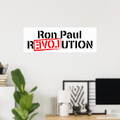 Poster Bannière de l'affiche Ron Paul (Bureau à domicile)