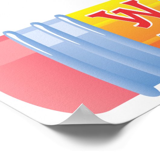 Poster Bannière de l'école Géant Pencil (Coin)